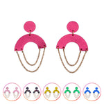 Charger l’image dans la galerie Boucle d’oreille Demi-lune en cuir 9 coloris