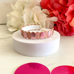Charger l’image dans la galerie Bracelet en cuir marqueterie 4 coloris rose