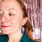 Charger l’image dans la galerie Créoles en cuir Plume 5 coloris