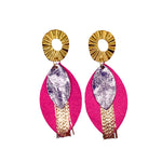 Charger l’image dans la galerie Boucles d'oreilles en cuir Plume 5 coloris