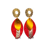 Charger l’image dans la galerie Boucles d'oreilles en cuir Plume 5 coloris