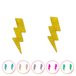 Charger l’image dans la galerie Boucles d'oreilles puces éclair en cuir 9 coloris