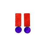 Charger l’image dans la galerie Boucles d'oreilles Rectangle en cuir 7 coloris