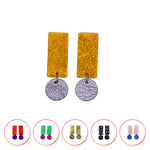 Charger l’image dans la galerie Boucles d'oreilles Rectangle en cuir 7 coloris