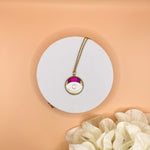 Charger l’image dans la galerie Collier en cuir Oeil Magique rose