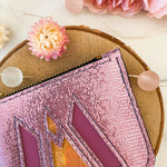 Charger l’image dans la galerie Pochette en cuir rose