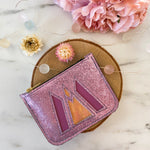 Charger l’image dans la galerie Pochette en cuir rose