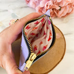 Charger l’image dans la galerie Pochette en cuir violette