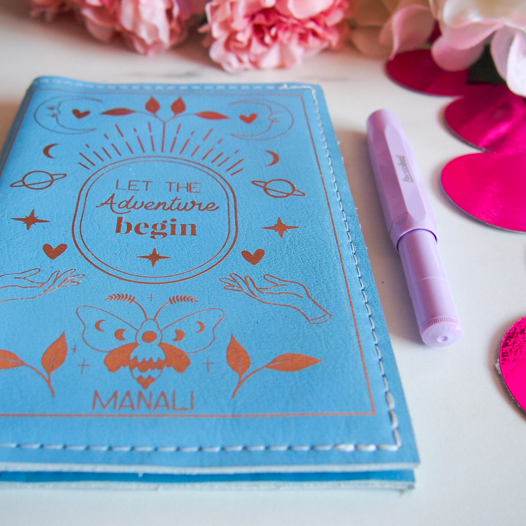 Protège carnet en cuir