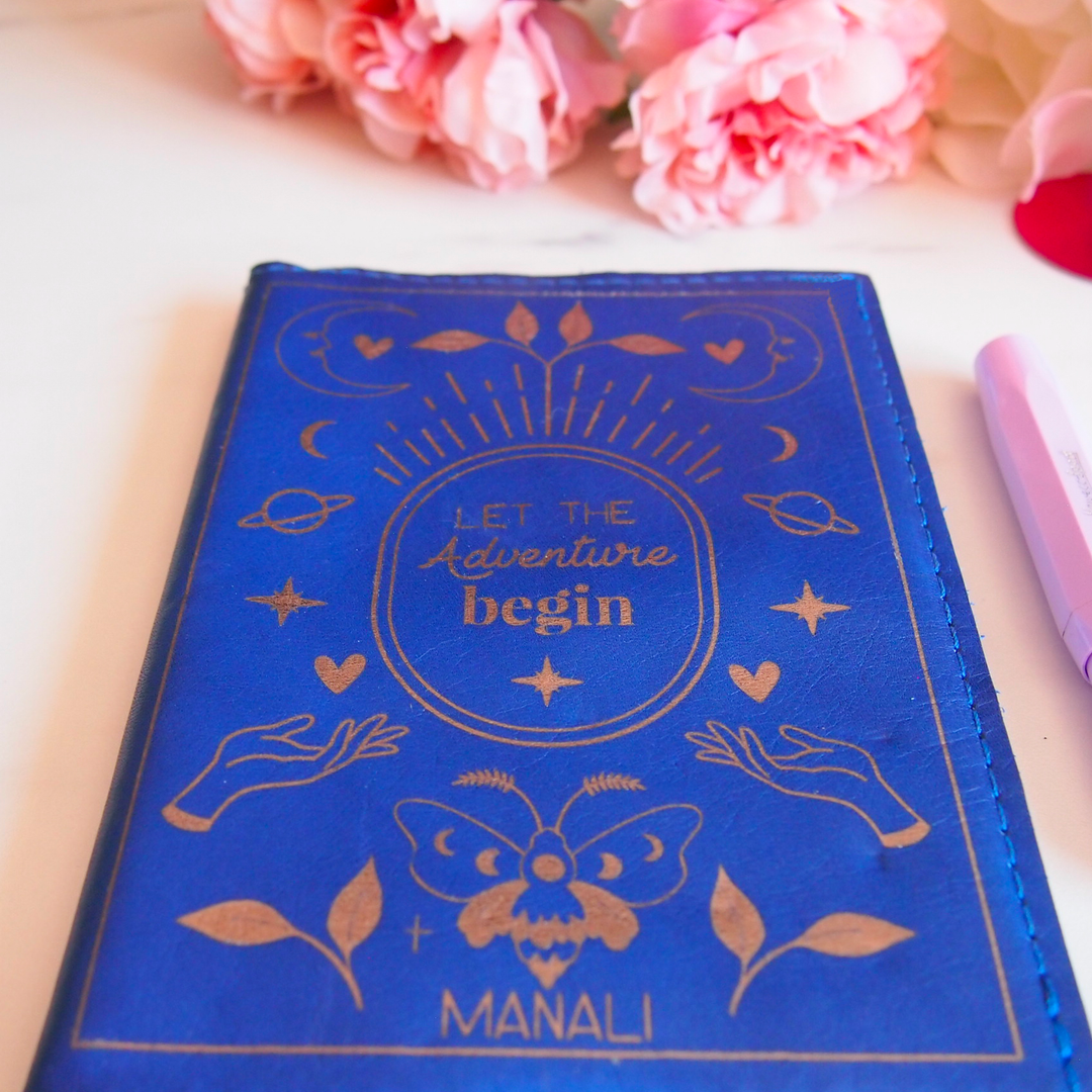 Protège carnet en cuir