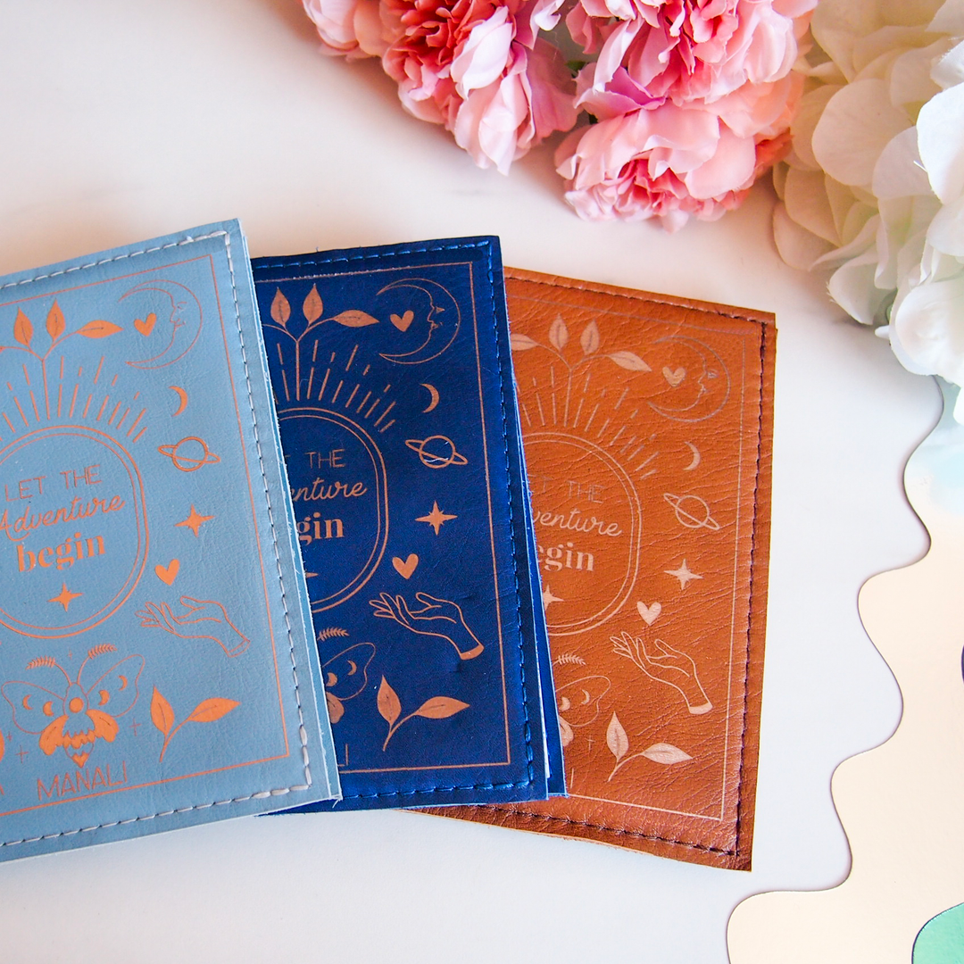 Protège carnet en cuir