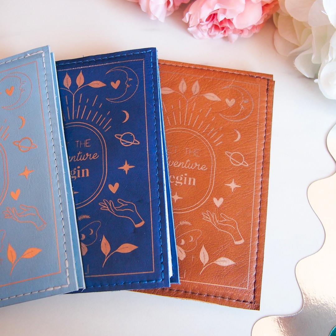 Protège carnet en cuir