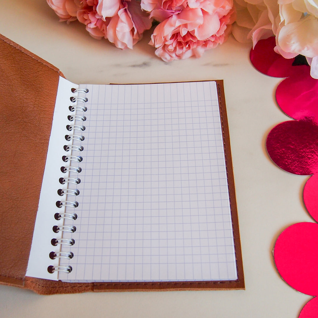 Protège carnet en cuir