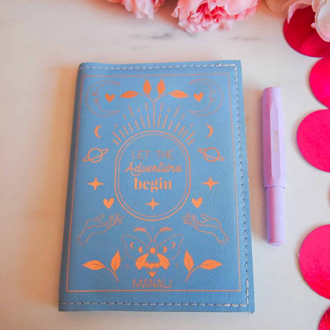 Protège carnet en cuir