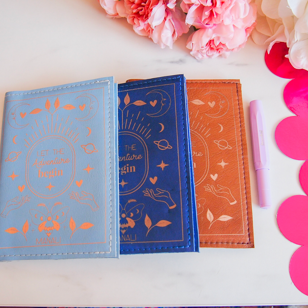 Protège carnet en cuir