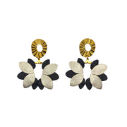 Boucles d’oreilles Big Flower en cuir 3 coloris