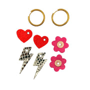 Box Créoles en cuir interchangeables 3 coloris