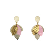 Boucles d'oreilles Big Pétales en cuir 7 coloris