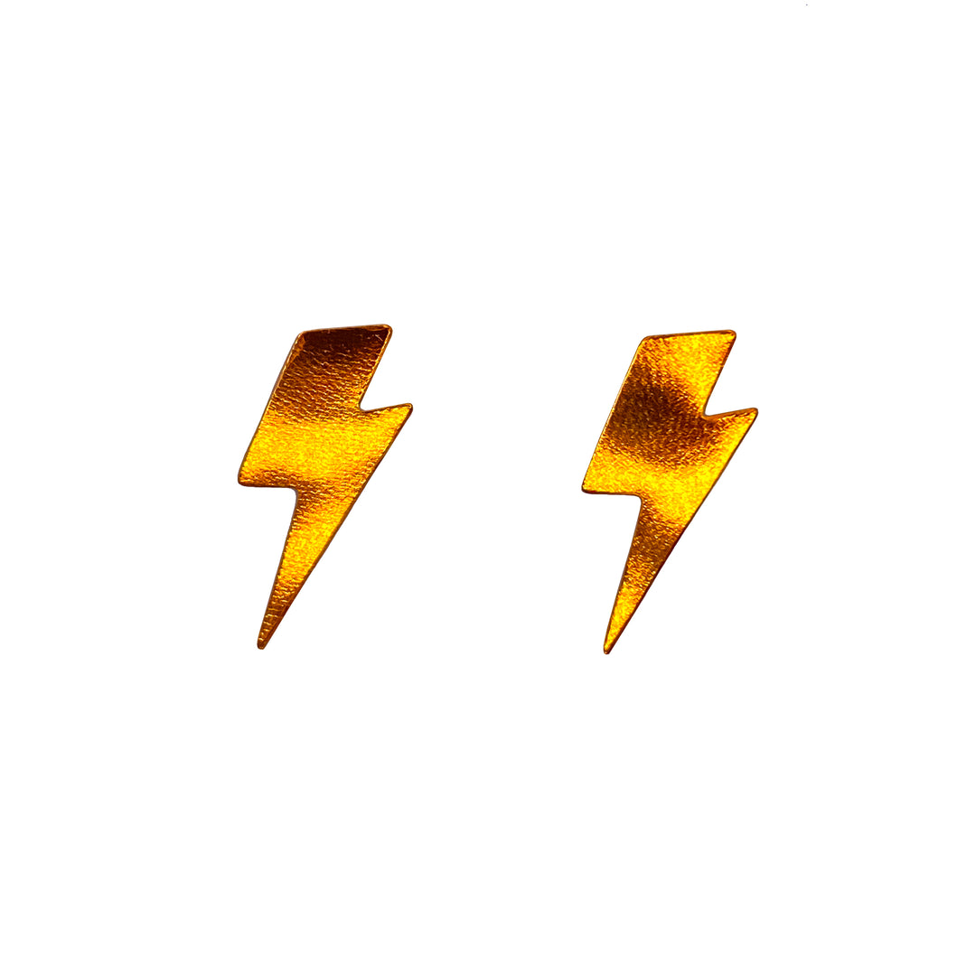 Boucles d'oreilles mini puces éclair en cuir 13 coloris