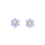 Charger l’image dans la galerie Boucles d'oreilles mini puces fleurs en cuir 11 coloris