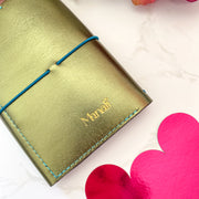 Carnet en cuir rechargeable • Kaki