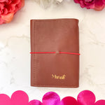 Charger l’image dans la galerie Carnet en cuir rechargeable • marron fleuri