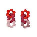 Charger l’image dans la galerie Boucles d’oreilles 3 Marguerites en cuir 6 coloris