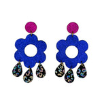 Charger l’image dans la galerie Boucles d’oreilles Marguerites en cuir 5 coloris