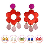 Charger l’image dans la galerie Boucles d’oreilles Marguerites en cuir 5 coloris