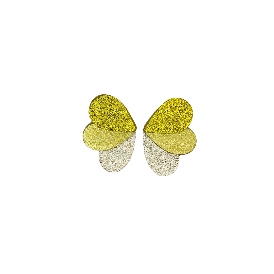 Boucles d'oreilles puces Papillons en cuir 8 coloris E26