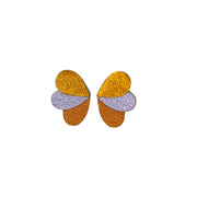 Boucles d'oreilles puces Papillons en cuir 8 coloris E26