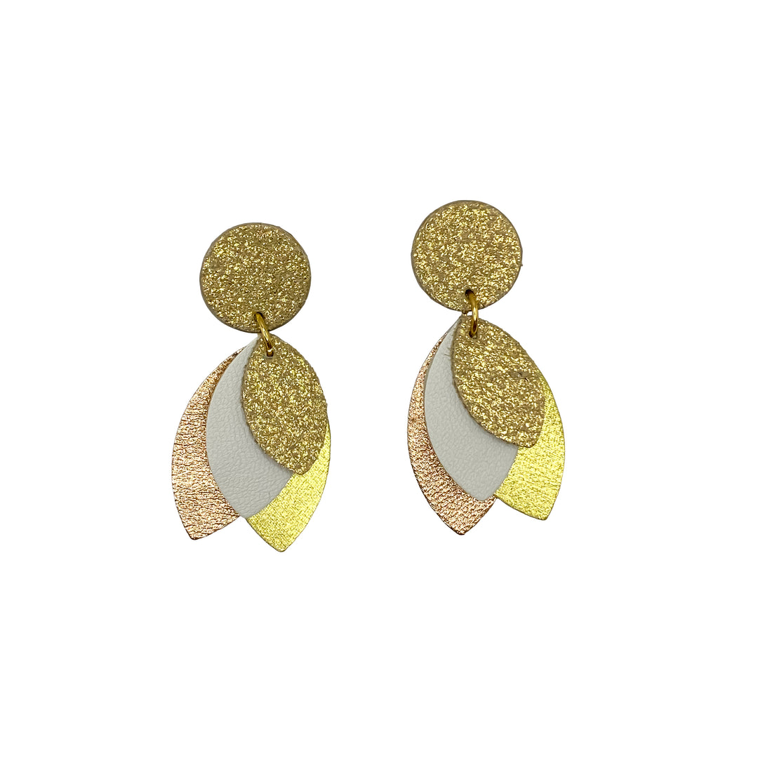 Boucles d'oreilles Pétales en cuir 8 coloris