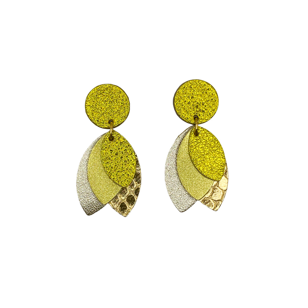 Boucles d'oreilles Pétales en cuir 8 coloris