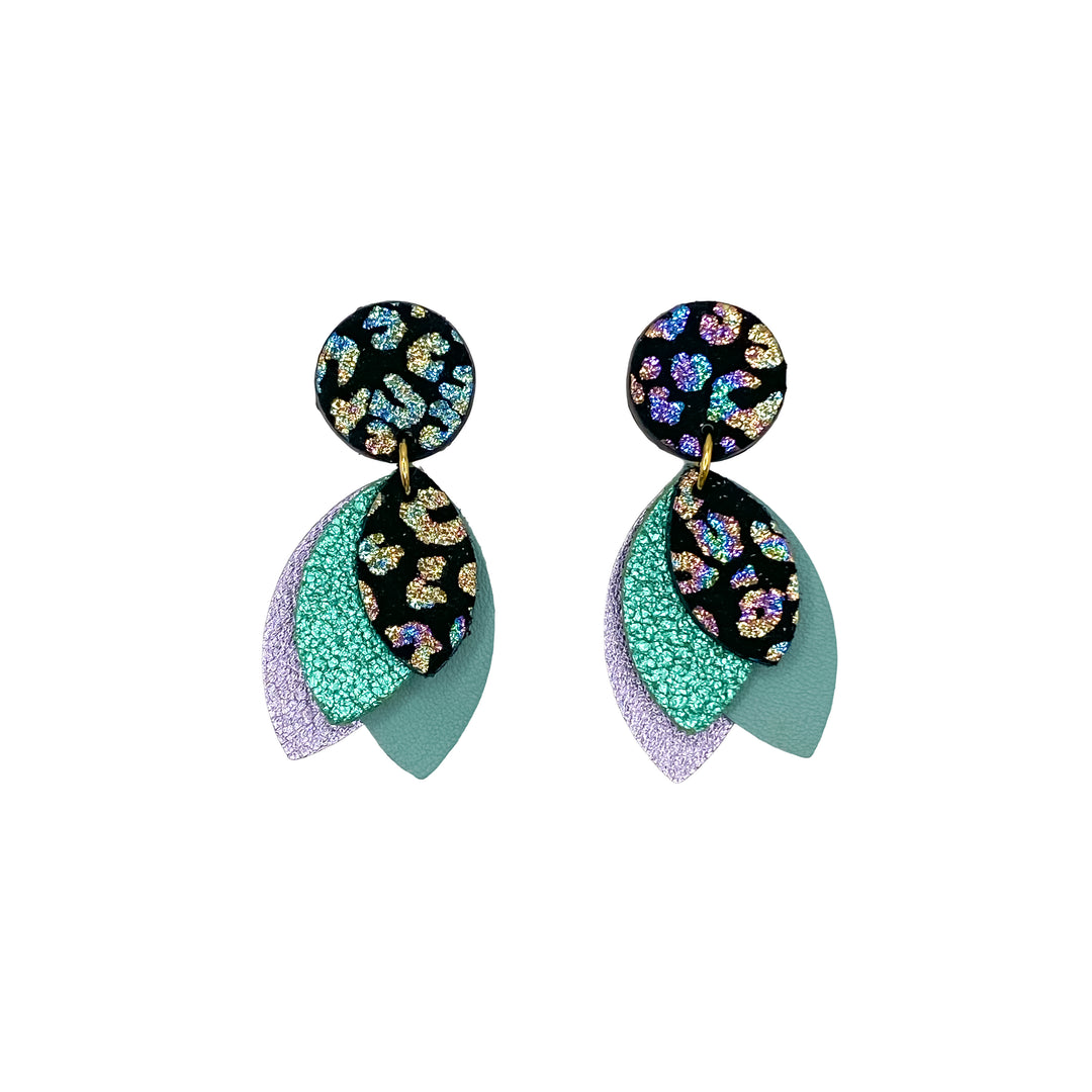 Boucles d'oreilles Pétales en cuir 8 coloris