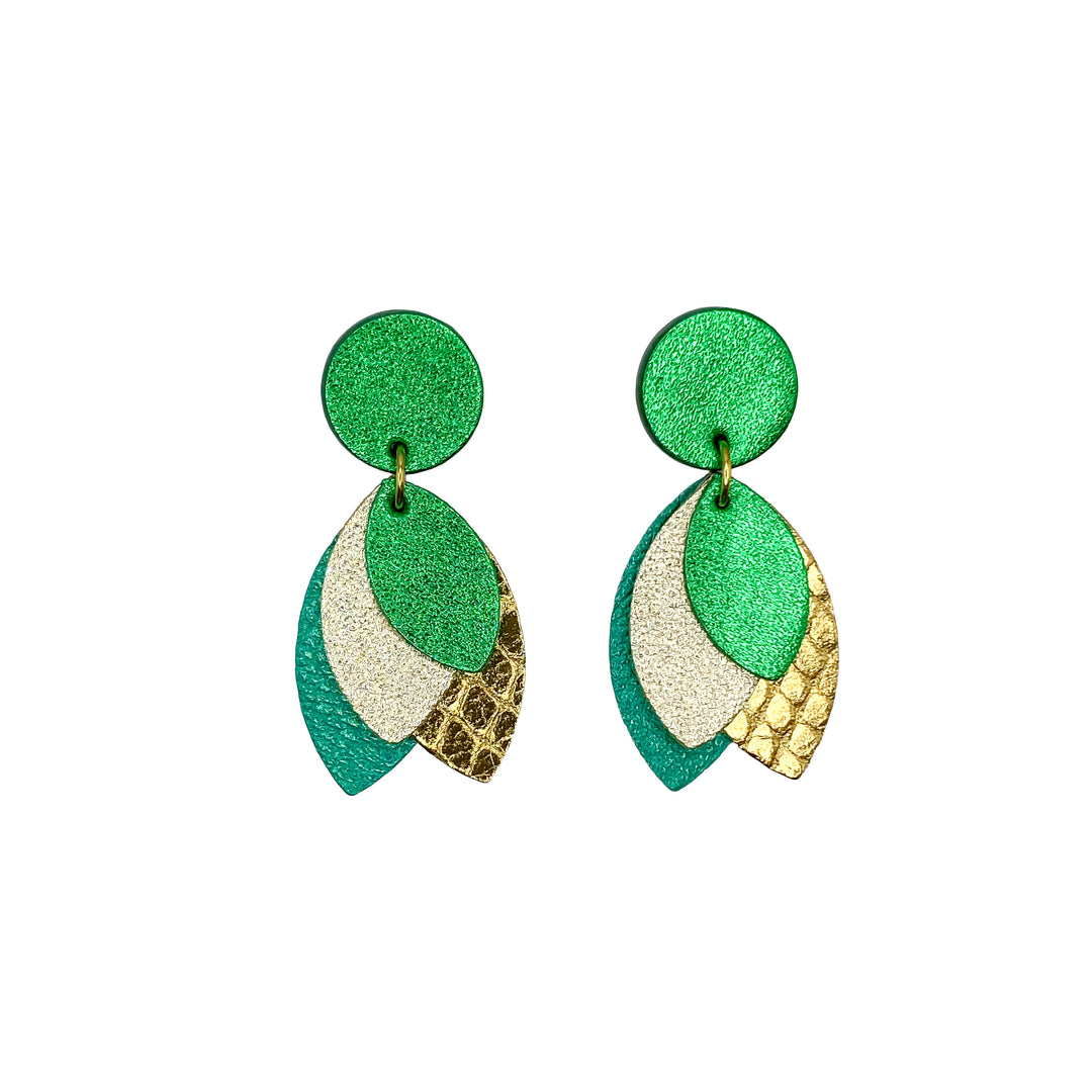 Boucles d'oreilles Pétales en cuir 8 coloris