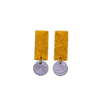 Charger l’image dans la galerie Boucles d'oreilles Rectangle en cuir 7 coloris