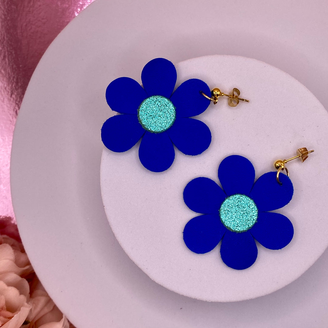 Boucles d’oreilles en cuir Flower 6 coloris