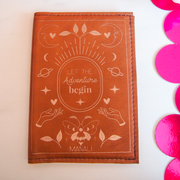 Protège carnet en cuir