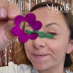 Charger et lire la vidéo dans la galerie, Boucles d’oreilles 2 Marguerites en cuir 5 coloris