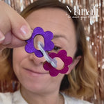 Charger et lire la vidéo dans la galerie, Boucles d’oreilles 3 Marguerites en cuir 6 coloris